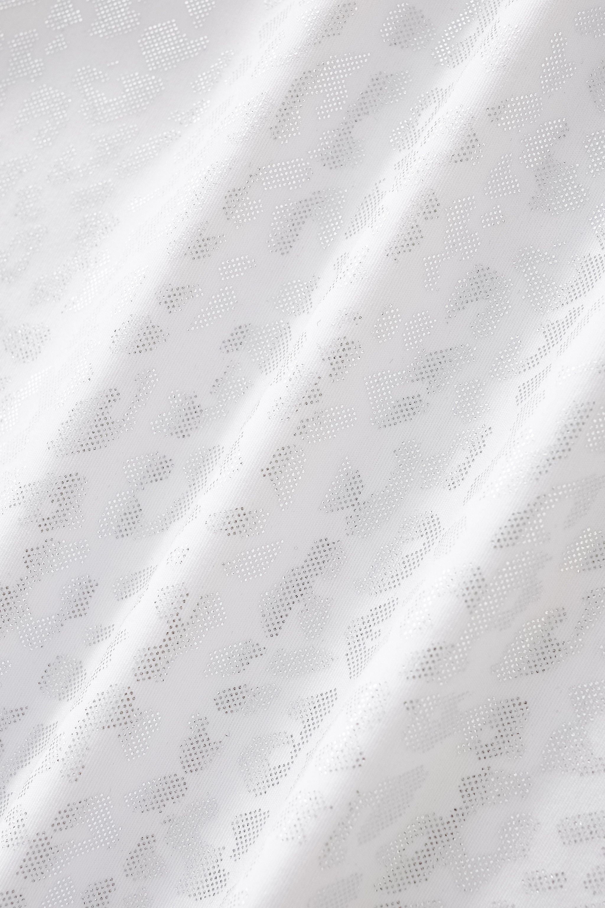 Tonal Leopard Jacquard Shirt WHITE