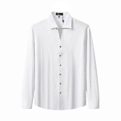 Tonal Leopard Jacquard Shirt WHITE
