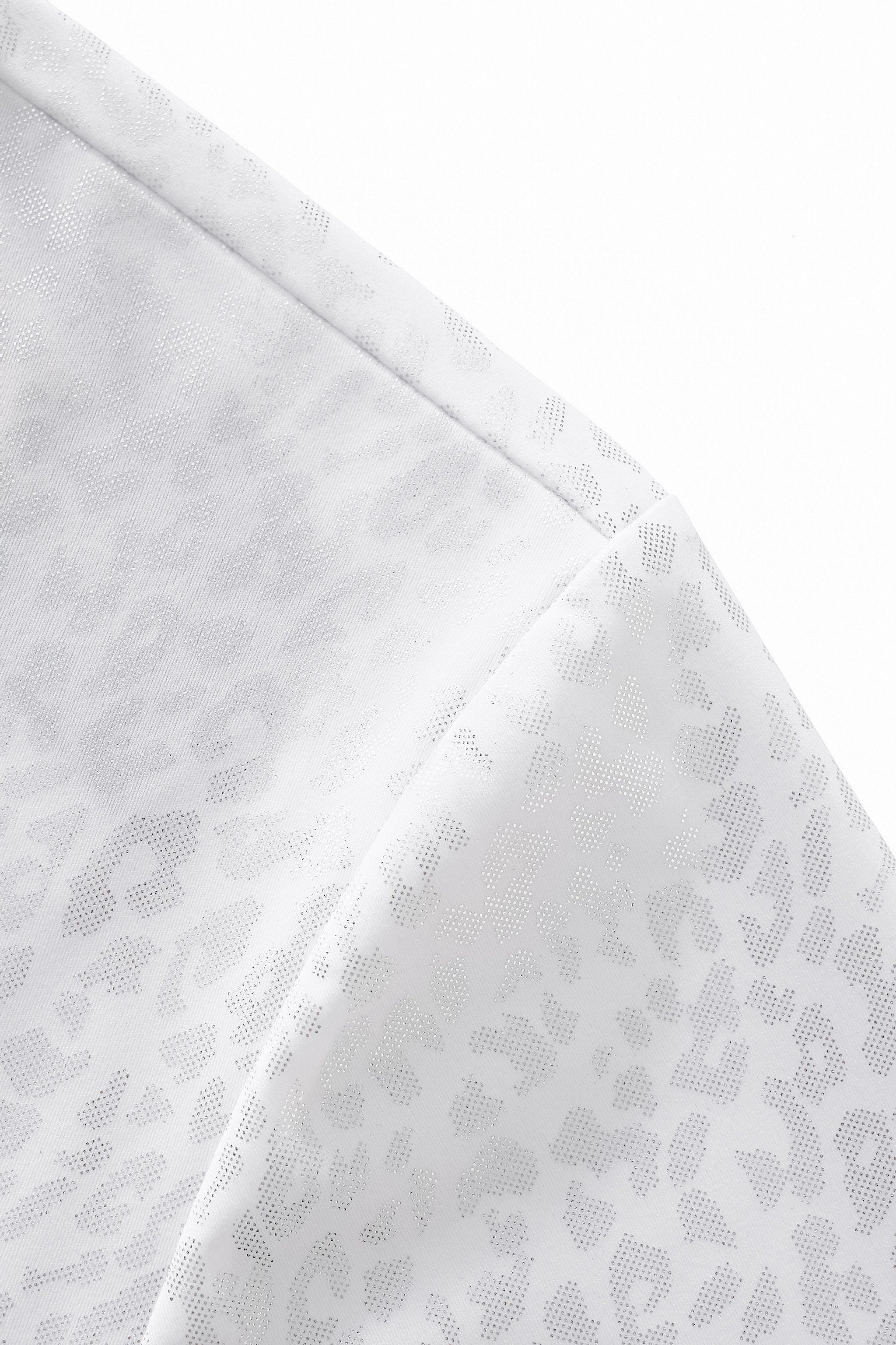 Tonal Leopard Jacquard Shirt WHITE