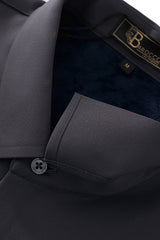 Velvet Core LS button up Shirt DARK GREY