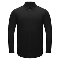 Zenith Zip Shirt BLACK