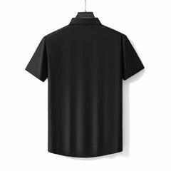 Stitchless Stretch Poplin SS Shirt BLACK