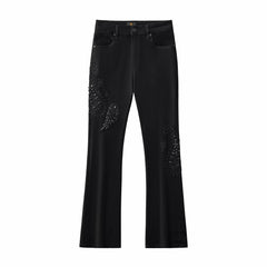Eminence Paisley Denim Pant – Century Penthouse BLACK