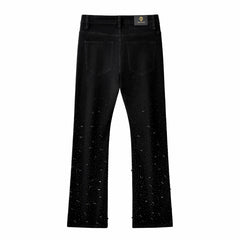 Celestial Stud Denim Pant – Century Penthouse BLACK