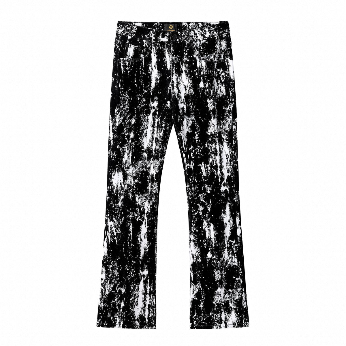 Flocked Eclipse Denim Pant – Century Penthouse BLACK