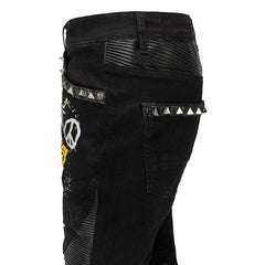CITY SHINE Pants BLACK