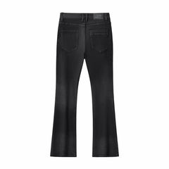 Obsidian Distressed Denim Pant BLACK
