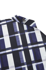 Seamless Bold Plaid Shirt – El Baron BLUE