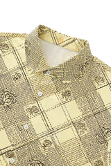 Seamless Rose Plaid Shirt – El Baron BUTTERMILK