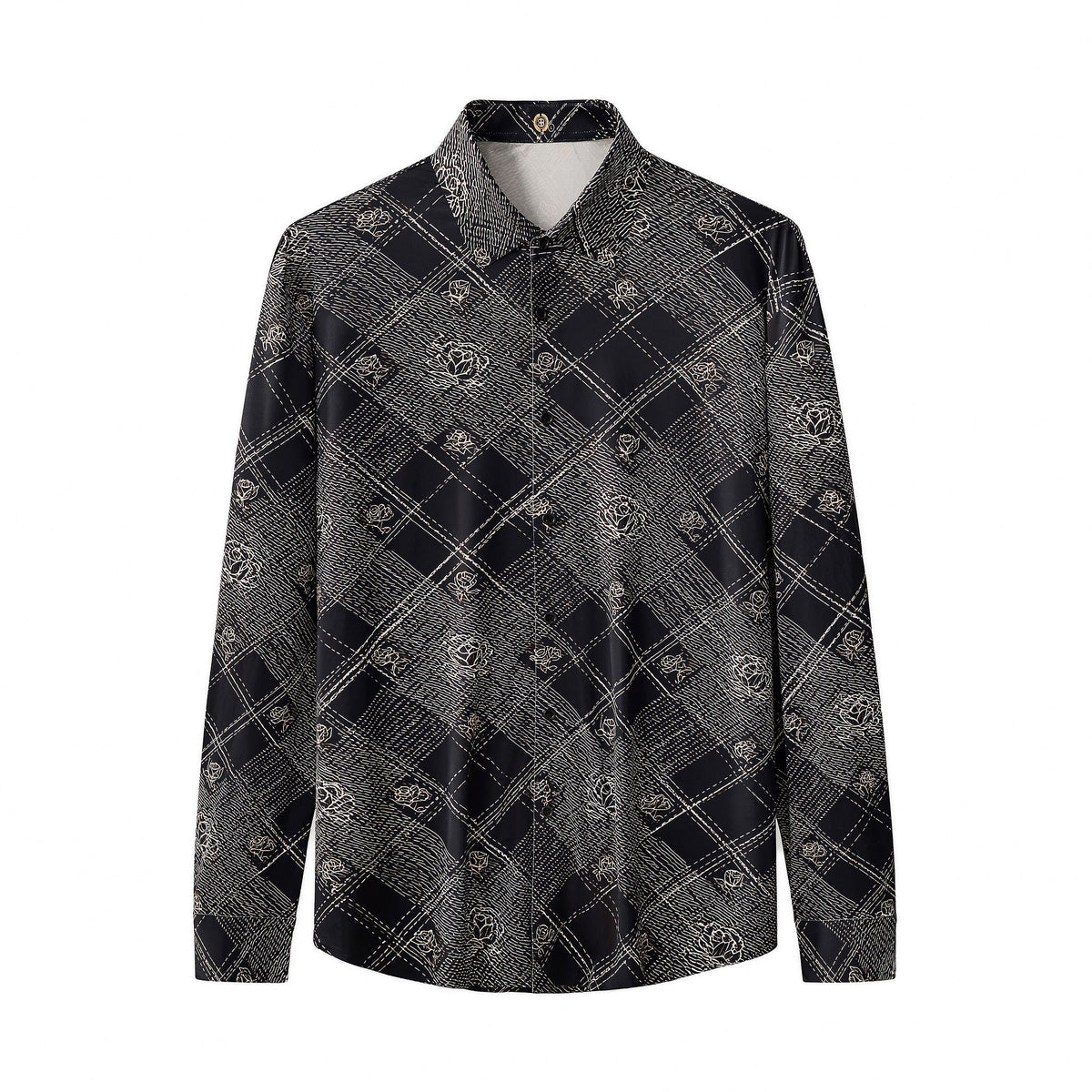 Seamless Rose Plaid Shirt – El Baron ESSPRESSO