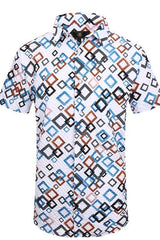 Pixel Cascade SS Shirt WHITE/BLACK