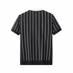 ModStripe Knit Shirt BLACK