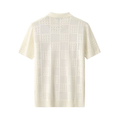 Monaco Mesh Knit SS Shirt IVORY