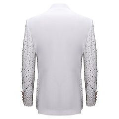 Culture Couture Embellished Blazer – Red Carpet Edition WHITE/GOLD