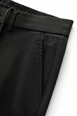 Apex Drawstring Stretch Pants BLACK