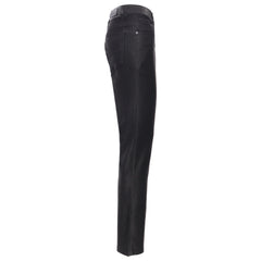 Men’s Elegant Black Textured Dress Pants BLACK