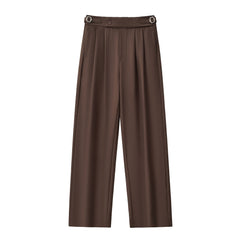 Wellington Side-Tab Trousers COFFEE