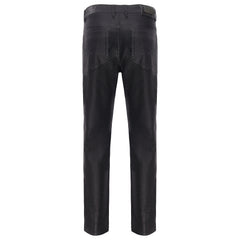Men’s Elegant Black Textured Dress Pants BLACK